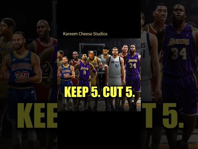 Keep 5 Cut 5 to make the best possible lineup  Kareem Cheese Studios #nba #basketball #edit