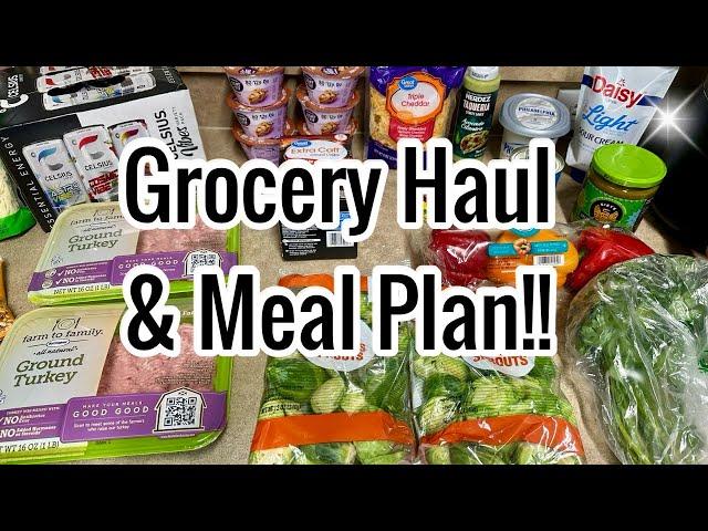 NEW  GROCERY HAUL & MEAL PLAN | SAMS | WALMART | ALDI | TARGET | IN WITH JEN