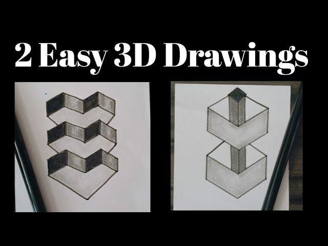 How To Draw 3D Drawing  | Easy 3D Trick Art 🫣 #viralvideo