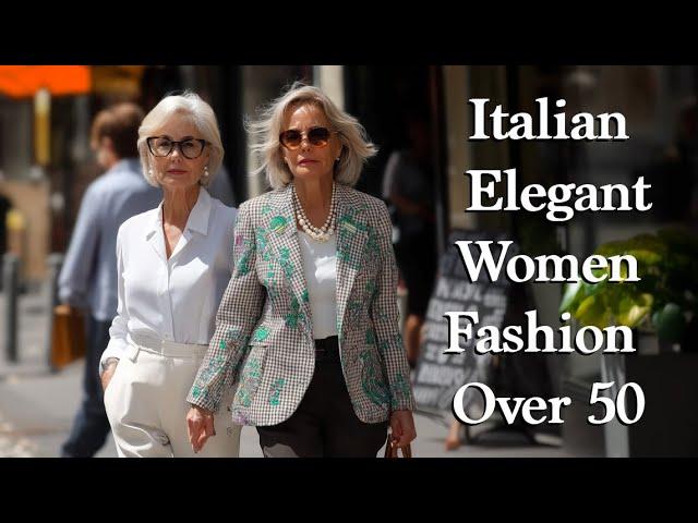 Italian  Elegance. Street  Style In Milan Elegant over 50s, 60s, 70s