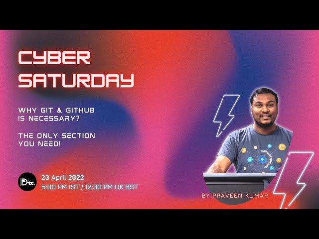 Git and GitHub for Absolute Beginners | Praveen Kumar Purushothaman | DTC First Session