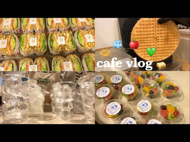 [sub] vlog | 샌드위치 카페브이로그 | 붕어빵 보내고 와플 컴백 | 자매카페 | 분당맛집 |카페일상 | 샌드위치카페 | sandwich&salad cafe vlog