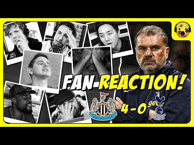 Spurs Fans FURIOUS Reactions to Newcastle 4-0 Tottenham | PREMIER LEAGUE