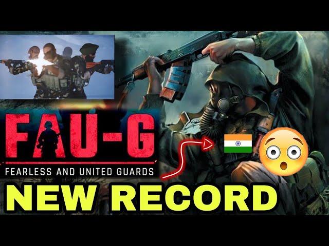 FAU-G  Game New Record | Pubg latest update | Faug pre registration Play Store and app store