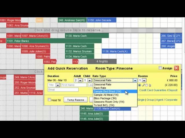 Hotelogix Hotel Reservation System Tutorial - Quick Group Reservations