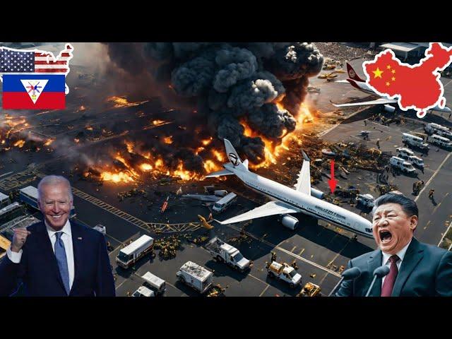 July 5 Tragedy! Beijing's Largest Airport Daxing Destroyed by US-Flippine Destructive Drones
