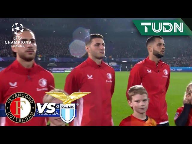  ¡Santi Giménez ENTONA himno de Champions! | Feyenoord vs Lazio | UEFA Champions League 2023/24