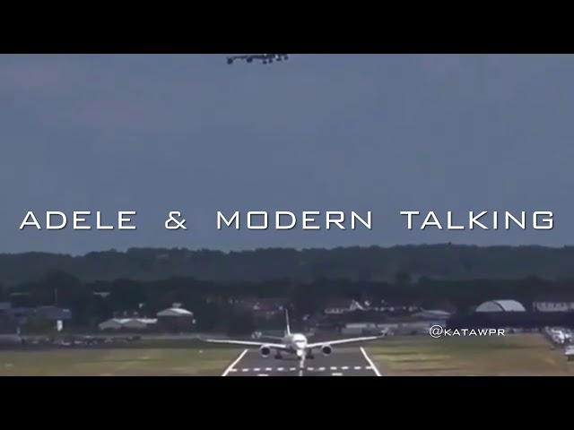 Adele  & Modern Talking -  Set Fire to The Rain  [ Brother Louie ‘86 Mix ]  Video Edit @katawpr