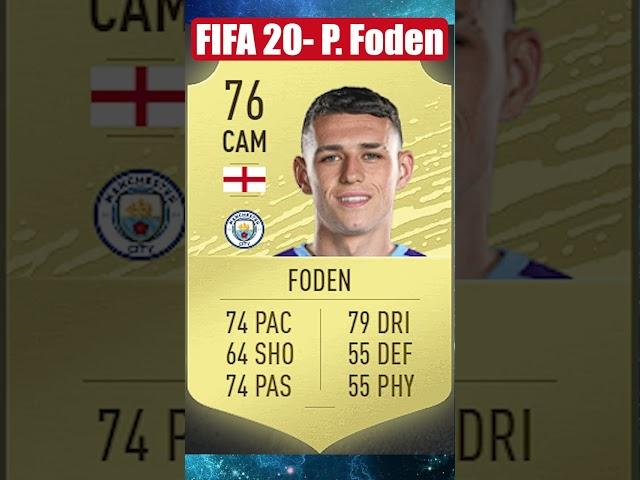 Phil Foden FIFA Ratings Rise FIFA 18 - FIFA 23 #fifa