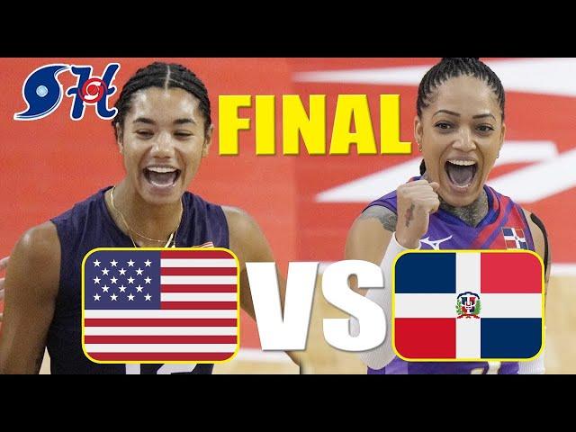 REPUBLICA DOMINICANA VS USA Highlights | COPA NORCECA PANAM FINAL SIX 2024 FINAL | 6.30.2024