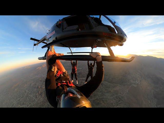 First Helicopter Skydive into Awe Ranch