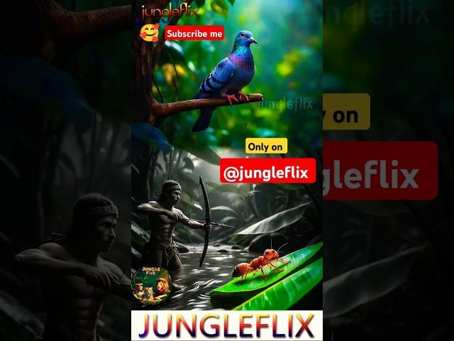 #pigeon #ants @JUNGLEFLIX#malayalam #shorts #trending #trendingshorts #viral #ai #cartoon #funny