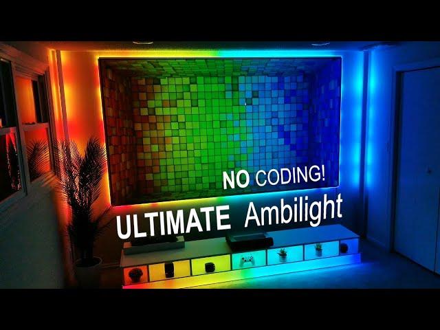 NO CODING! The ULTIMATE WLED Ambilight Setup!