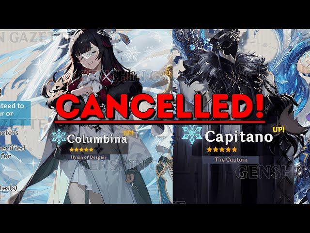 UPDATE! CAPITANO & COLUMBINA CANCELLED?! + 5.4 BANNER + 5x WELKIN GIVEAWAY - Genshin Impact