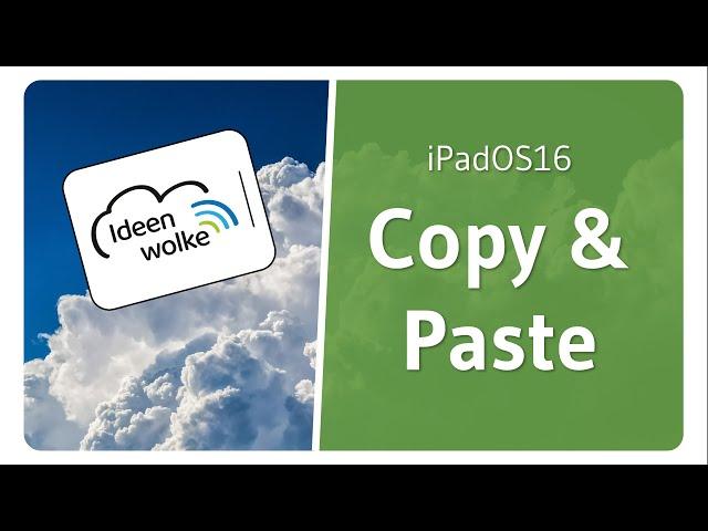 Copy & Paste - Texte markieren, kopieren und einfügen auf dem iPad (iPadOS 16 Tutorial)