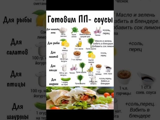 ГОТОВИМ ПП - СОУСЫ
