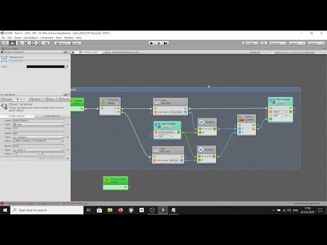 FPS controller made with Bolt in Unity