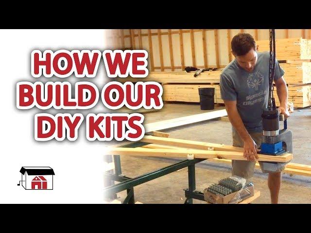 How we make our DIY shop building kits!