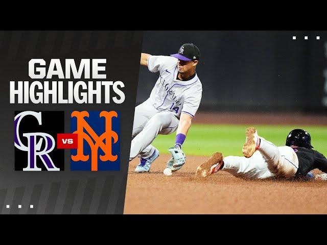 Rockies vs. Mets Game Highlights (7/12/24) | MLB Highlights