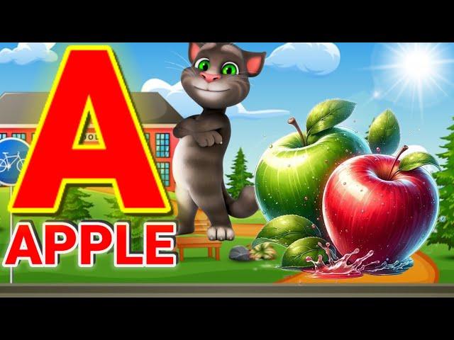 Phonics song with Two Word A for Apple ABC alphabet song with sound, for children #abcd #kidssong