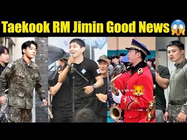 Taekook RM Jimin Share Good News from Military  Taekook Military Discharge Soon 