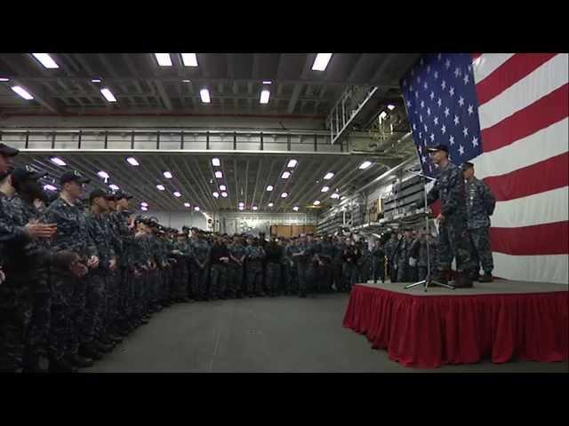 Seventh Fleet Commander Holds All Hands Call