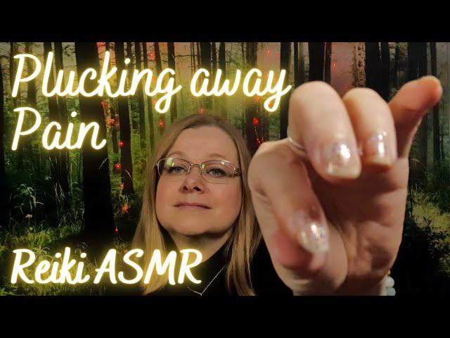 Reiki ASMR. Plucking away pain. Quartz & Amethyst crystal healing