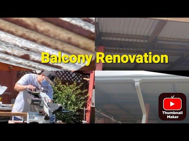 Replaced Balcony Roofing and Trusses with Basement Canopy Entrance.