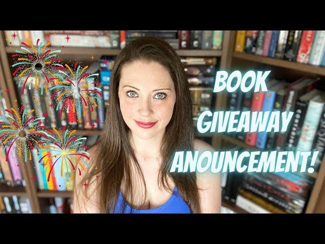 BOOK GIVEAWAYS ANNOUNCEMENT!