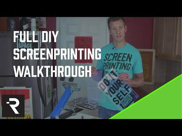 DIY Screen Printing How To Instructional Video from the DIY Print Shop