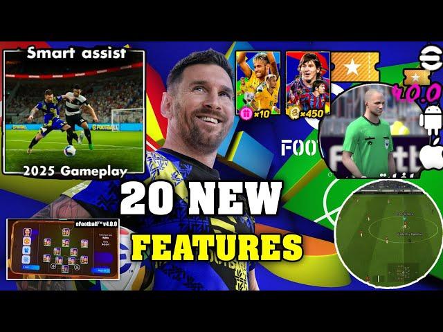 eFootball 2025 All New Features, Leaked Gameplay + New Information About v4.0.0 update