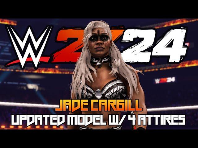 WWE 2K24 - Jade Cargill Updated Model (4 Attires) |  Creation Showcase