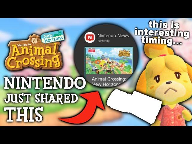 Nintendo Shared This News For Animal Crossing: New Horizons