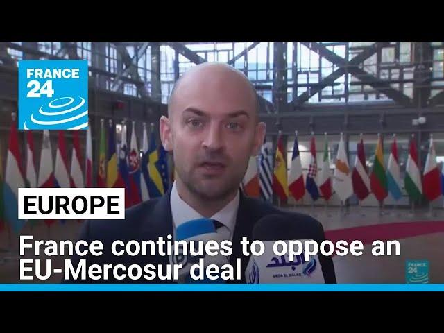 France continues to fiercely oppose an EU-Mercosur trade deal • FRANCE 24 English