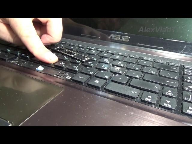 Как снять и установить кнопки клавиатуры ноутбука.