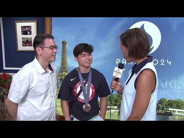 'It feels unreal': Asher Hong on winning bronze at the Paris Olympics