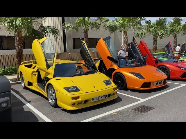 What a beautiful day with all the beauties Lamborghini, Diablo, Murcielago, aventador, huracan