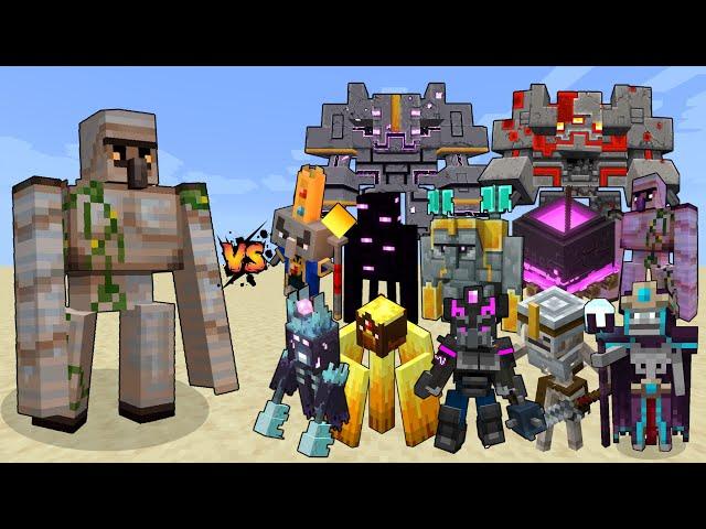 Iron Golem (Minecraft Dungeons) vs Minecraft Dungeons Mobs & Bosses