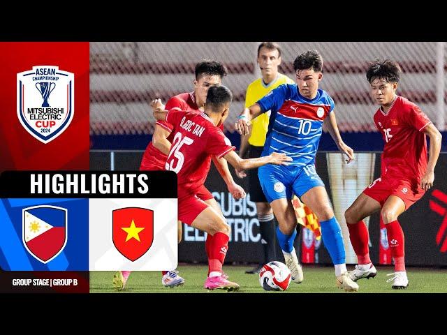  PHILIPPINES 1-1 VIETNAM  | #MITSUBISHIELECTRICCUP 2024 GROUP B