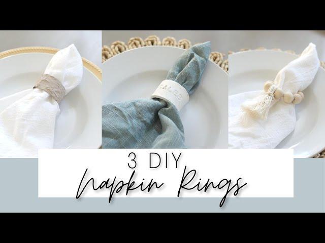 3 Easy DIY Napkin Rings | wedding, events & home decor