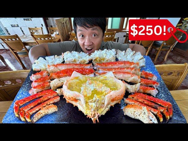 GREATEST Korean WHOLE KING CRAB Lunch (Price Negotiable) in South Korea! Foods to Eat Before You Die