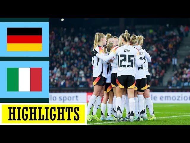 Germany vs Italy Highlights | Women's Football Friendly International | 12.2.2024