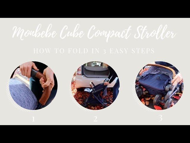 Monbebe Cube Compact Stroller - How To Fold In 3 Easy Steps