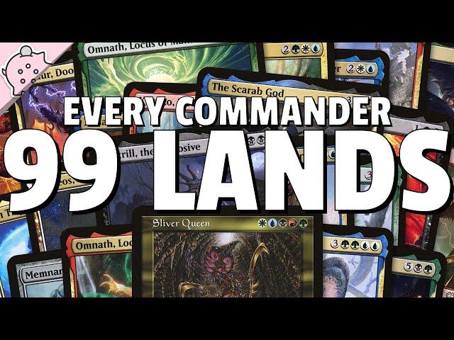 Every Commander that Can Pull Off The 99 Land Commander Deck | Commander | EDH | Magic the Gathering