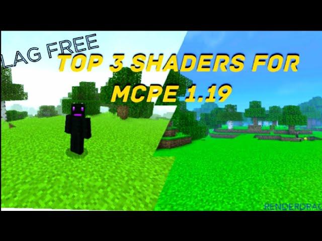 Top 3 new shaders for mcpe 1.19 renderdragon support