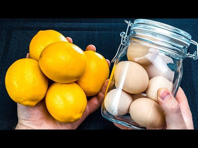 Lemons and Eggs in a Jar for Bones, Joints and Immunity, Here's How to Use Them