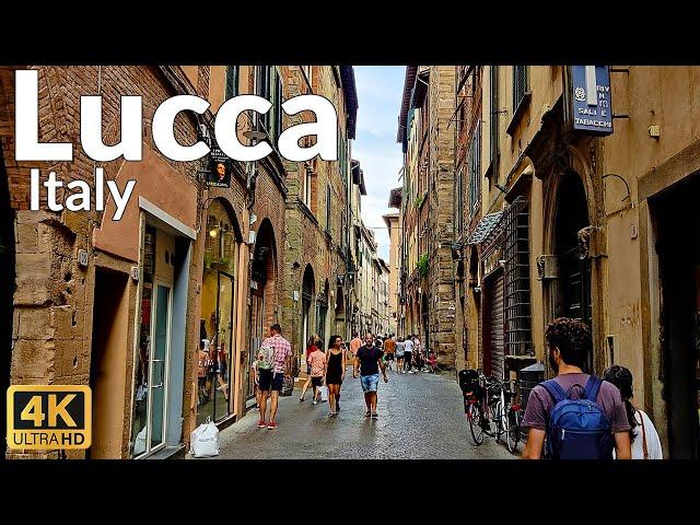 Charming Walking Tour of Lucca, Italy Old Town (4K Ultra HD, 60fps) in 2022