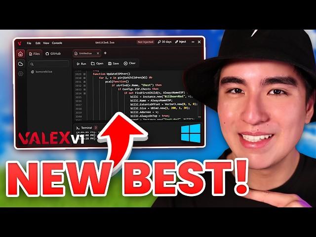 NEW Free Roblox Windows Executor Valex V1 BYFRON BYPASSING (95% sUNC & Low Detections!)