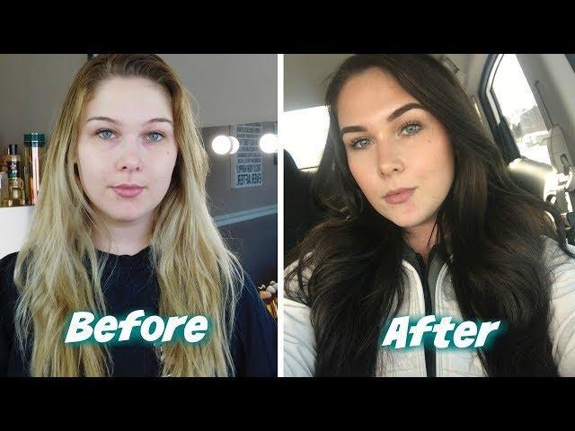 BLONDE GOES BRUNETTE | HOW TO FILL AND DYE BLEACHED HAIR