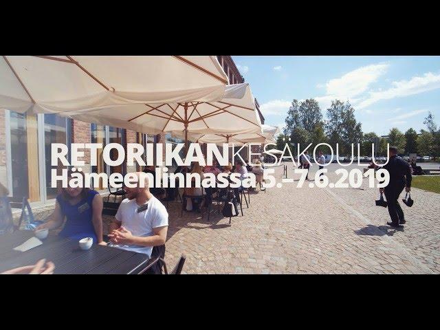 Retoriikan kesäkoulu 2019 - Aftermovie